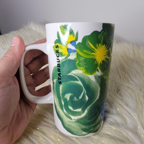 Starbucks Green blue Floral Dot Collection 2014 - Picture 2 of 5